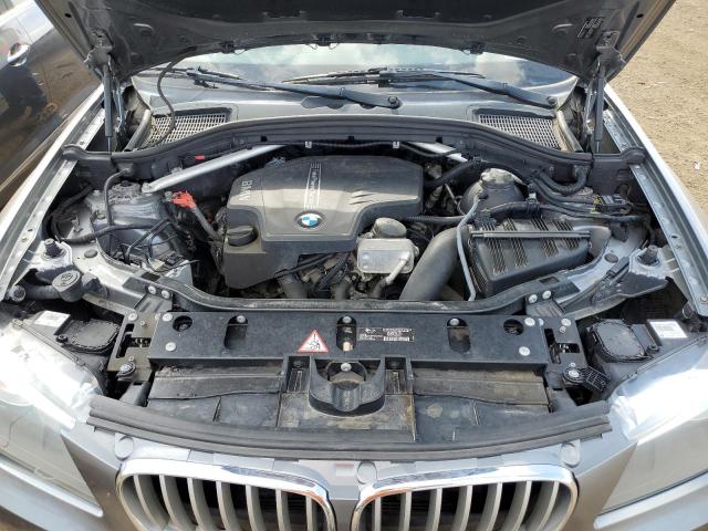 5UXWX9C54D0D04246 - 2013 BMW X3 XDRIVE28I GRAY photo 11