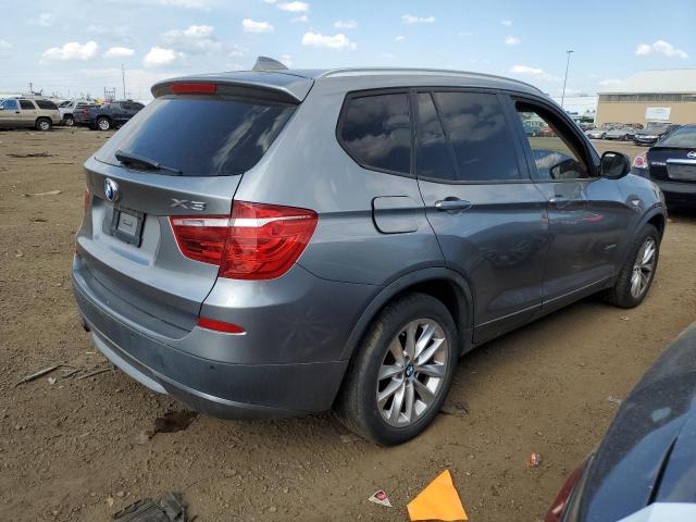 5UXWX9C54D0D04246 - 2013 BMW X3 XDRIVE28I GRAY photo 3