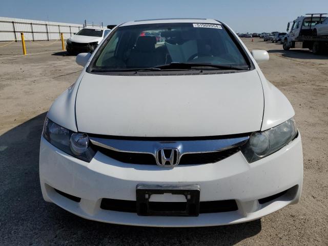 2HGFA16819H330296 - 2009 HONDA CIVIC EX WHITE photo 5