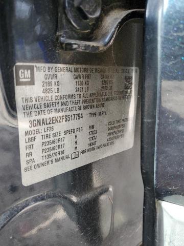 3GNAL2EK2FS517794 - 2015 CHEVROLET CAPTIVA LS BLUE photo 13