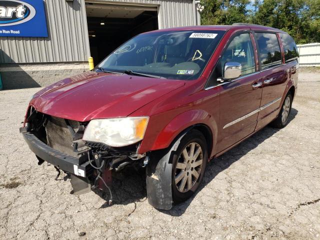 2A4RR8DG1BR749539 - 2011 CHRYSLER TOWN & COU TOURING L MAROON photo 2