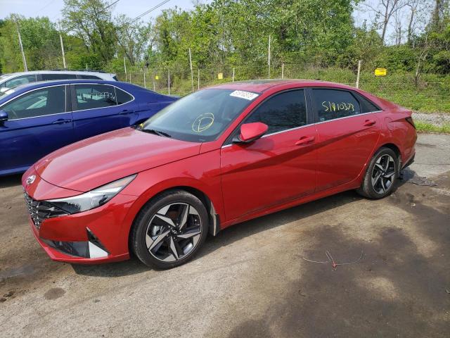 KMHLN4AJ0NU024467 - 2022 HYUNDAI ELANTRA LIMITED RED photo 1