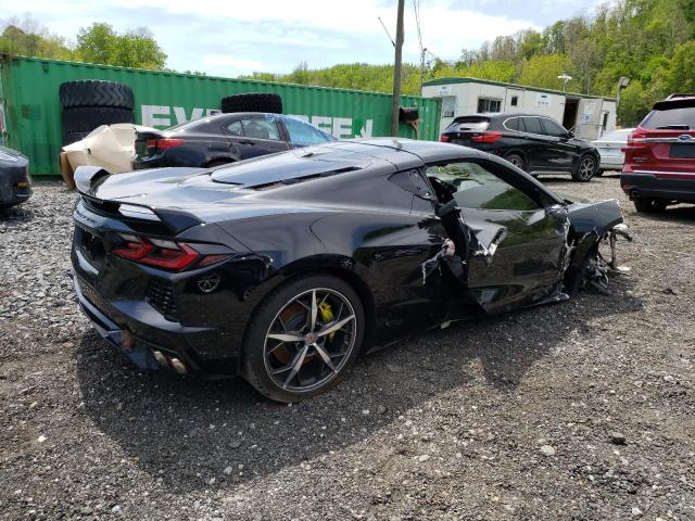 1G1YC2D41M5114657 - 2021 CHEVROLET CORVETTE STINGRAY 3LT BLACK photo 3