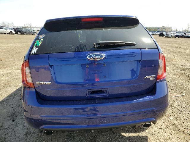 2FMDK4AK0DBC75354 - 2013 FORD EDGE SPORT BLUE photo 6