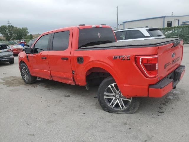 1FTEW1CP7NKD18440 - 2022 FORD F150 SUPERCREW RED photo 2