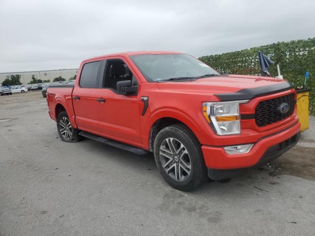 1FTEW1CP7NKD18440 - 2022 FORD F150 SUPERCREW RED photo 4