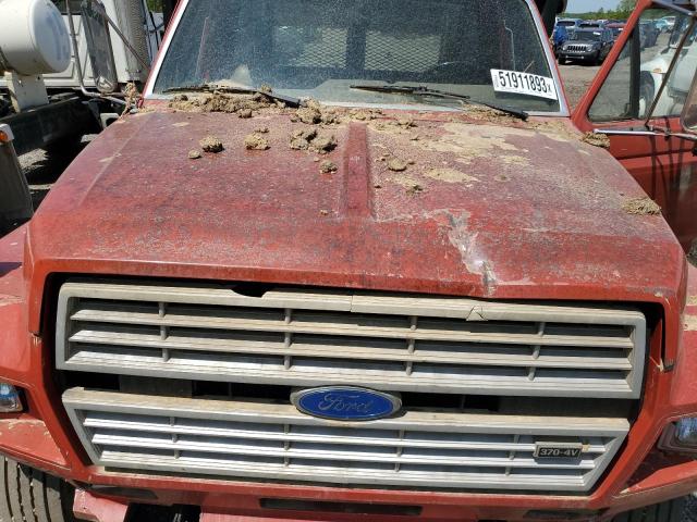 1FDPF82H5HVA54466 - 1987 FORD F800 RED photo 11