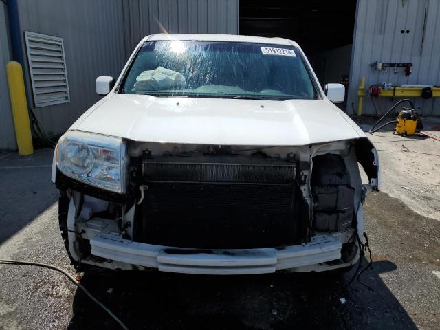 5FNYF3H52CB042601 - 2012 HONDA PILOT EXL WHITE photo 5