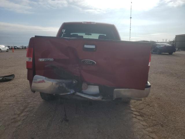 1FTRW12W58KC19890 - 2008 FORD F150 SUPERCREW RED photo 6