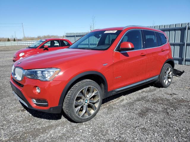 5UXWX9C51H0T07768 - 2017 BMW X3 XDRIVE28I RED photo 1