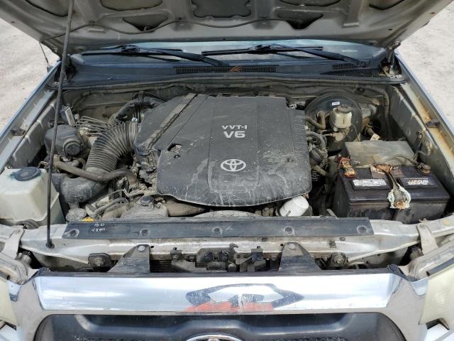 5TFJU4GN7CX028732 - 2012 TOYOTA TACOMA DOUBLE CAB PRERUNNER SILVER photo 11