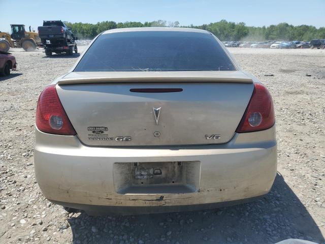 1G2ZG58N074113762 - 2007 PONTIAC G6 BASE GOLD photo 6