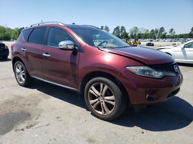 JN8AZ18W69W212912 - 2009 NISSAN MURANO S MAROON photo 4