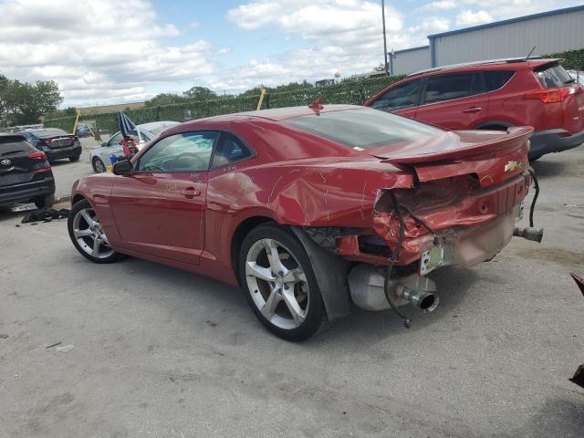 2G1FF1E30F9193551 - 2015 CHEVROLET CAMARO LT RED photo 2