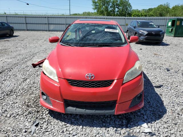 2T1LE4EE5AC015854 - 2010 TOYOTA COROLLA MA S RED photo 5