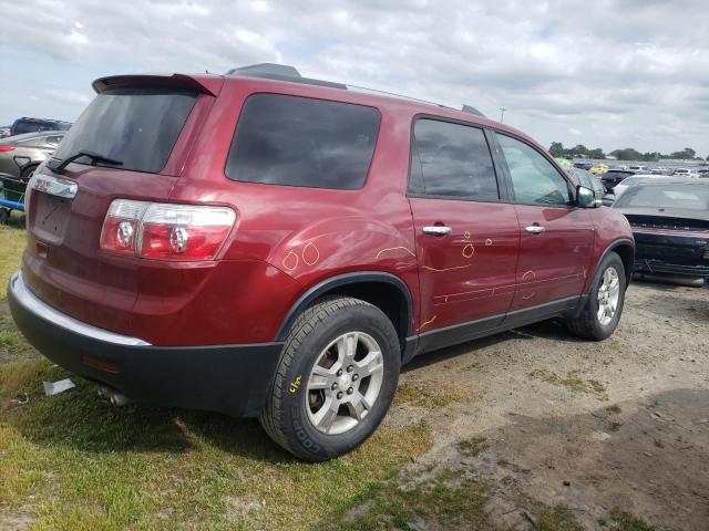 1GKLRKED7AJ188512 - 2010 GMC ACADIA SL RED photo 3