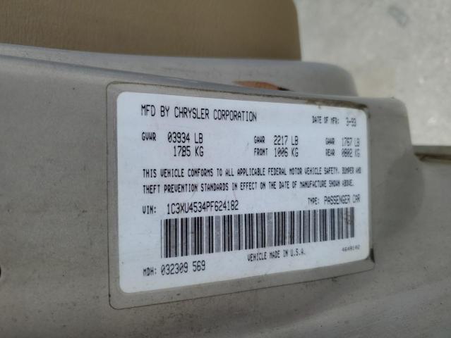 1C3XU4534PF624182 - 1993 CHRYSLER LEBARON 银色 照片 12