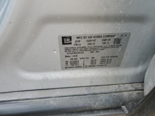 KL4CJFSB3FB251503 - 2015 BUICK ENCORE CONVENIENCE SILVER photo 13