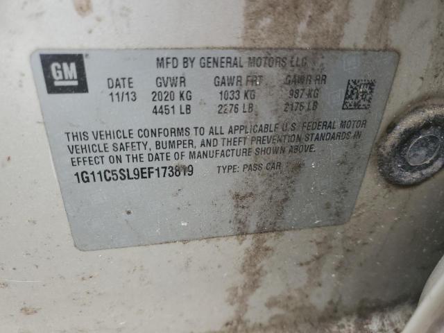 1G11C5SL9EF173819 - 2014 CHEVROLET MALIBU 1LT TAN photo 12