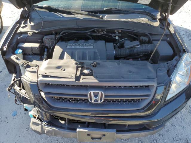 2HKYF18595H544742 - 2005 HONDA PILOT EXL BLACK photo 12