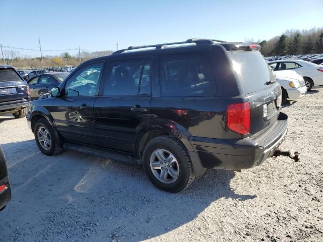 2HKYF18595H544742 - 2005 HONDA PILOT EXL BLACK photo 2