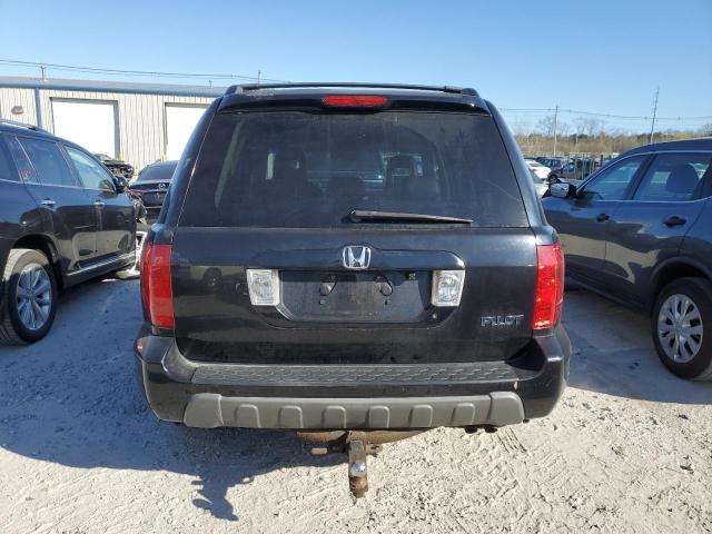 2HKYF18595H544742 - 2005 HONDA PILOT EXL BLACK photo 6