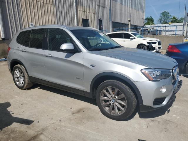 5UXWX9C31H0W80159 - 2017 BMW X3 XDRIVE28I SILVER photo 4