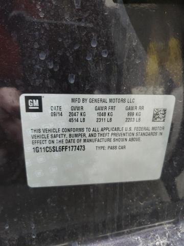 1G11C5SL6FF177473 - 2015 CHEVROLET MALIBU 1LT BROWN photo 12
