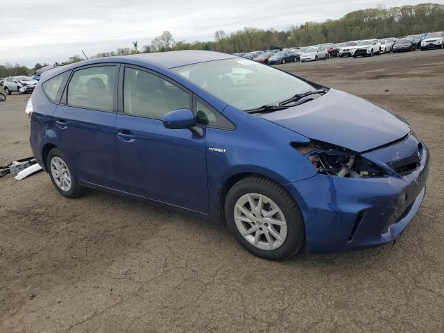 JTDZN3EU9EJ012056 - 2014 TOYOTA PRIUS V BLUE photo 4