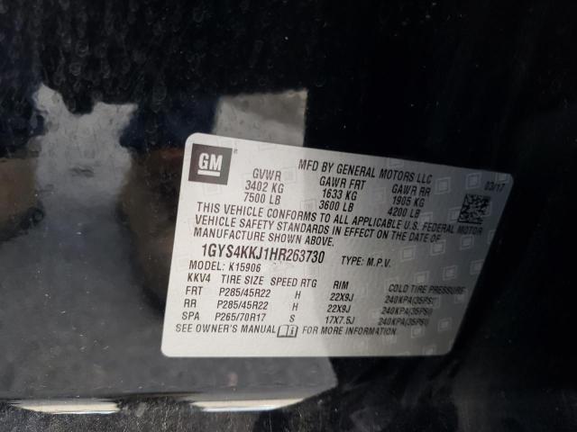 1GYS4KKJ1HR263730 - 2017 CADILLAC ESCALADE ESV PLATINUM Qara foto 12