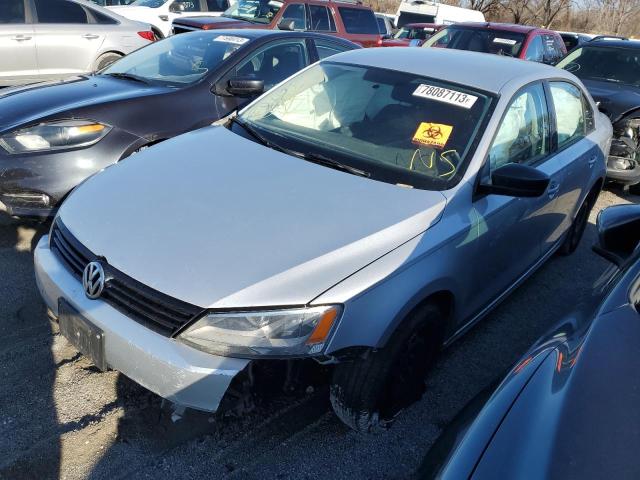 3VWLL7AJ3EM334559 - 2014 VOLKSWAGEN JETTA TDI SILVER photo 1