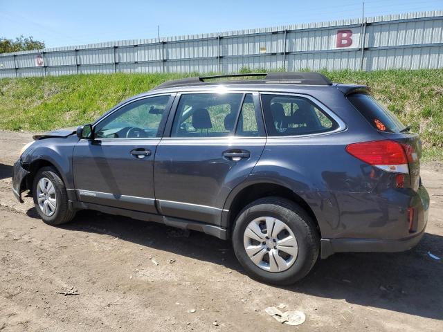 4S4BRBAC3B3401011 - 2011 SUBARU OUTBACK 2.5I BLUE photo 2