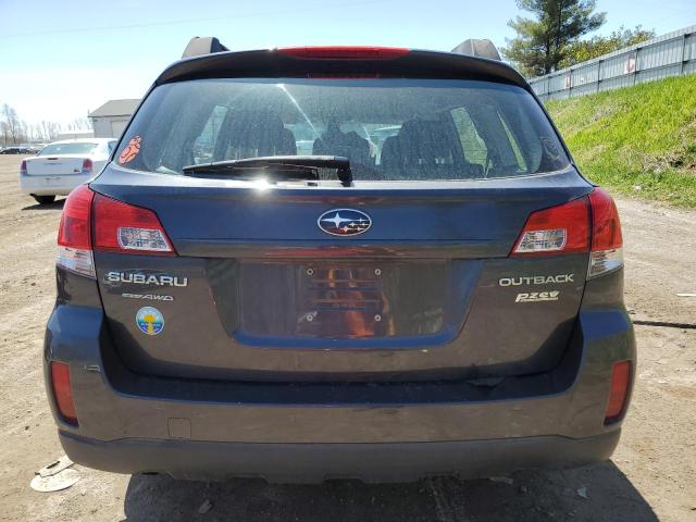 4S4BRBAC3B3401011 - 2011 SUBARU OUTBACK 2.5I BLUE photo 6