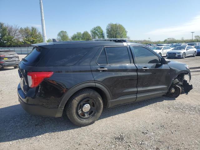 1FM5K8AB1MGB04455 - 2021 FORD EXPLORER POLICE INTERCEPTOR 黑色 照片 3
