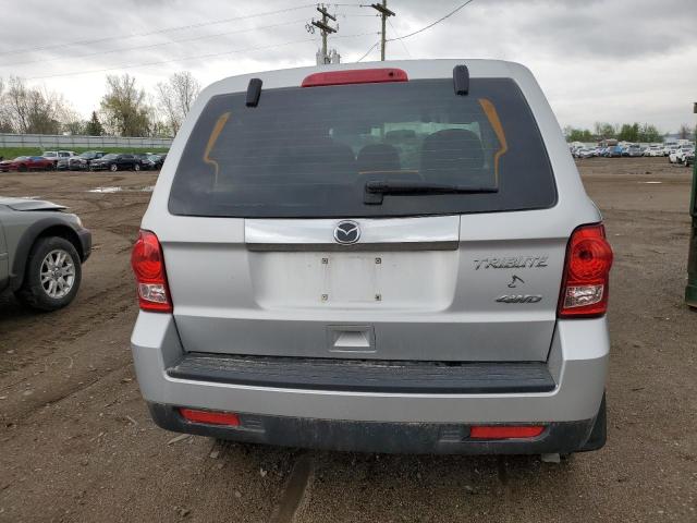 4F2CY9C72AKM01302 - 2010 MAZDA TRIBUTE I SILVER photo 6