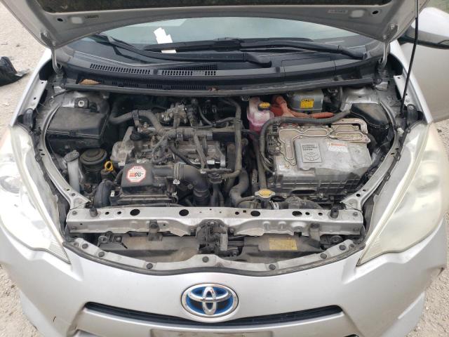 JTDKDTB38C1522556 - 2012 TOYOTA PRIUS C SILVER photo 11