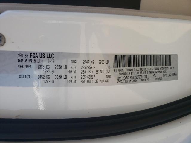 2C4RC1BG7KR627088 - 2019 CHRYSLER PACIFICA TOURING L 白色 照片 14