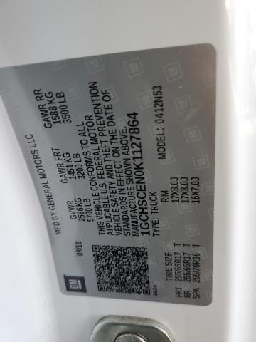 1GCHSCEN0K1127864 - 2019 CHEVROLET COLORADO LT WHITE photo 12