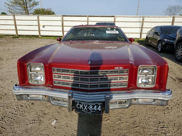 1H57U6K548147 - 1976 CHEVROLET M CARLO RED photo 5