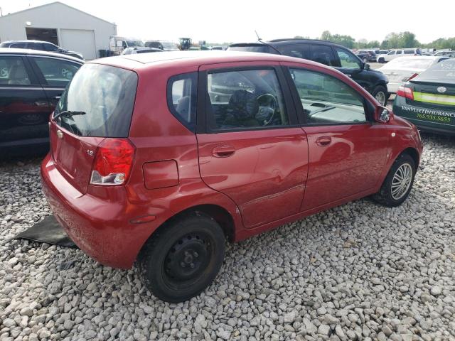 KL1TD66698B195278 - 2008 CHEVROLET AVEO BASE RED photo 3