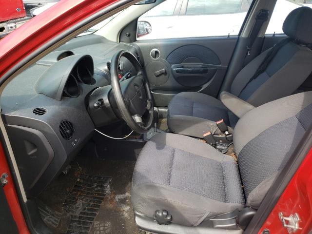 KL1TD66698B195278 - 2008 CHEVROLET AVEO BASE RED photo 7