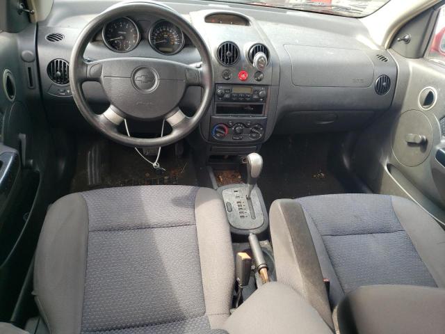 KL1TD66698B195278 - 2008 CHEVROLET AVEO BASE RED photo 8