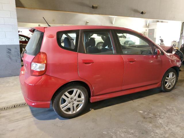 JHMGD38697S058165 - 2007 HONDA FIT S 红色 照片 3