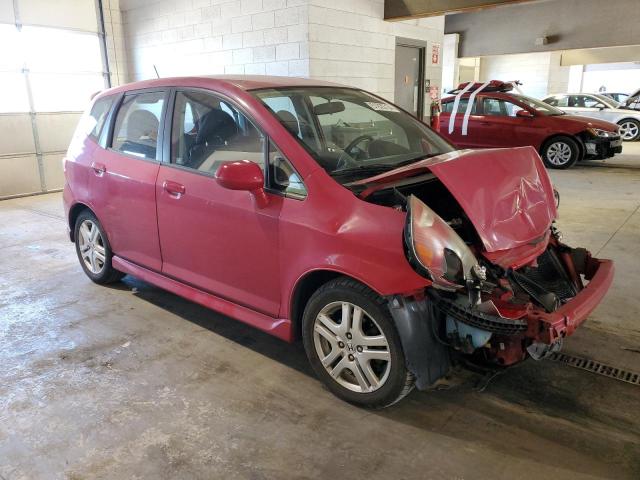 JHMGD38697S058165 - 2007 HONDA FIT S 红色 照片 4