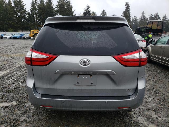 5TDYK3DC2FS640350 - 2015 TOYOTA SIENNA XLE SILVER photo 6