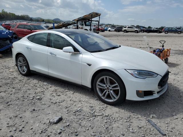5YJSA1S11EFP32051 - 2014 TESLA MODEL S WHITE photo 4