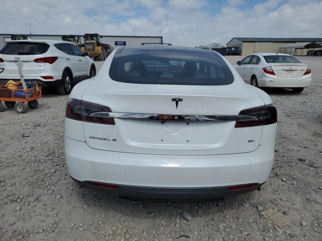 5YJSA1S11EFP32051 - 2014 TESLA MODEL S WHITE photo 6