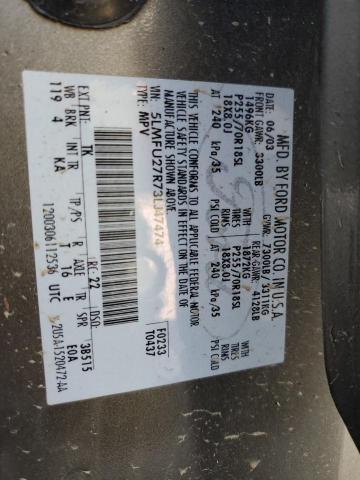 5LMFU27R73LJ47474 - 2003 LINCOLN NAVIGATOR GRAY photo 13