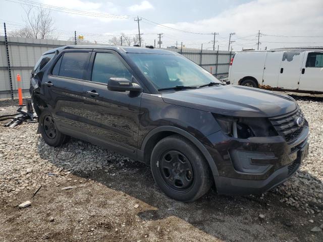 1FM5K8AR0HGB82759 - 2017 FORD EXPLORER POLICE INTERCEPTOR 黑色 照片 4