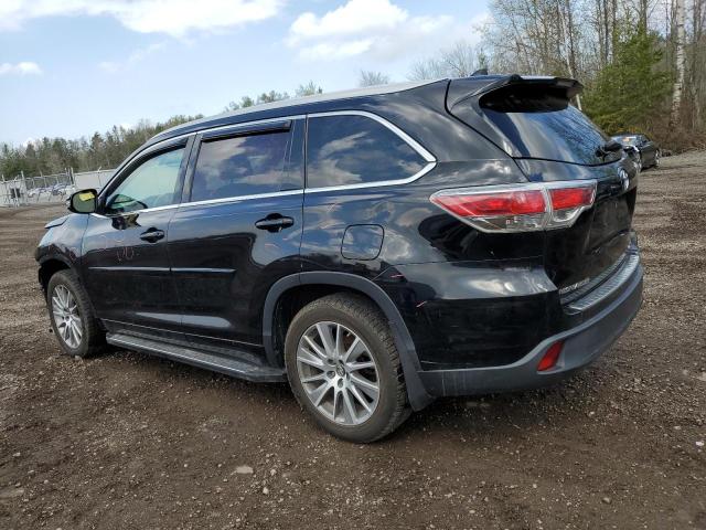 5TDJKRFH2GS265526 - 2016 TOYOTA HIGHLANDER XLE BLACK photo 2